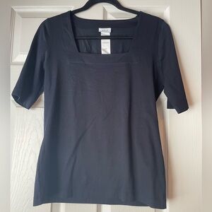 Akris square neck top size 10